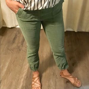 J. Crew skinny cargo pants. Sz. 0. Olive green